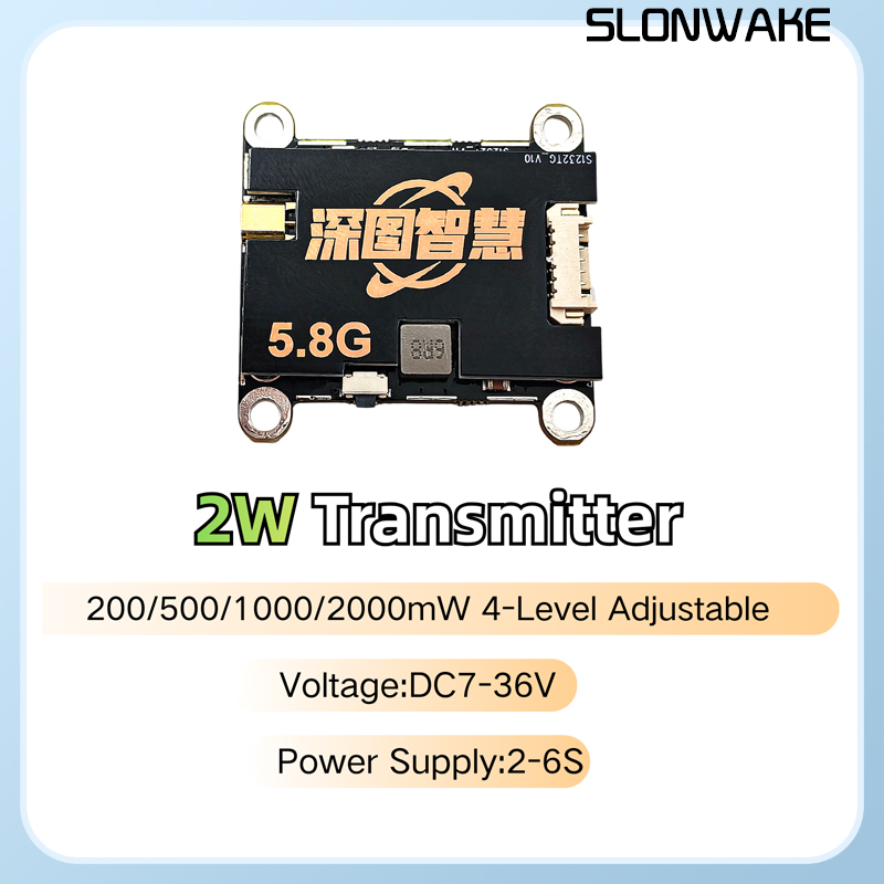 SLONWAKE 5.8G 56CH 2W verici V - Fpv Drone Vtx incelemesi ve fiyatı