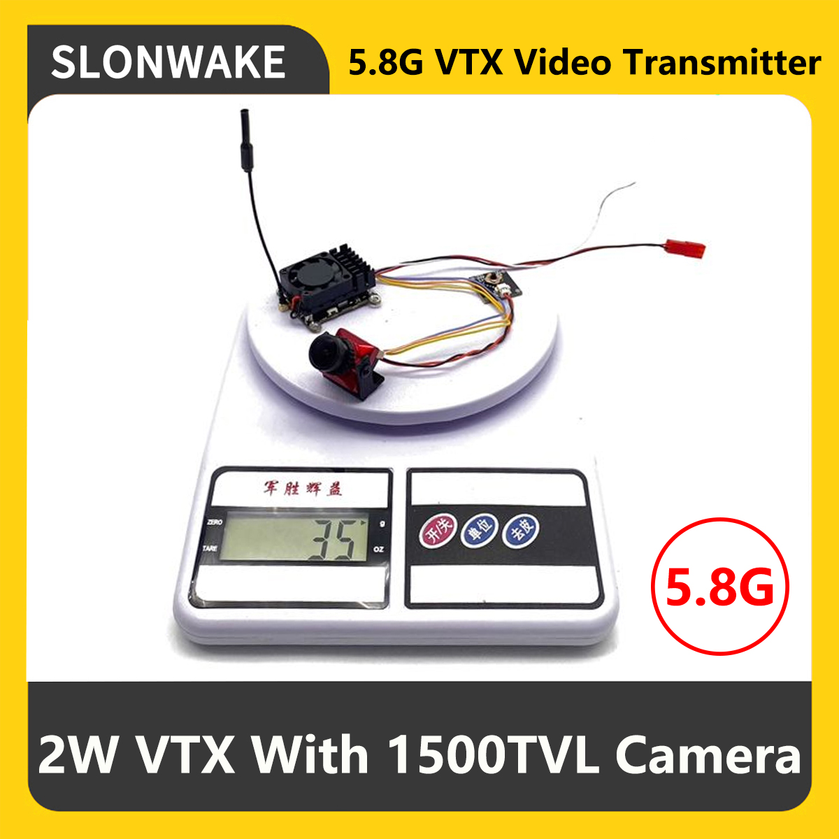 SLONWAKE 5.8G 2000mW FPV VTX V - Fpv Drone Camera incelemesi ve fiyatı